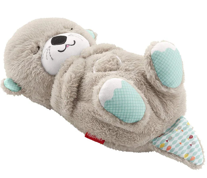 Pluchen otter knuffel voor kinderen, biedt sensorische stimulatie met zachte melodieën en realistische ademhaling om te kalmeren.