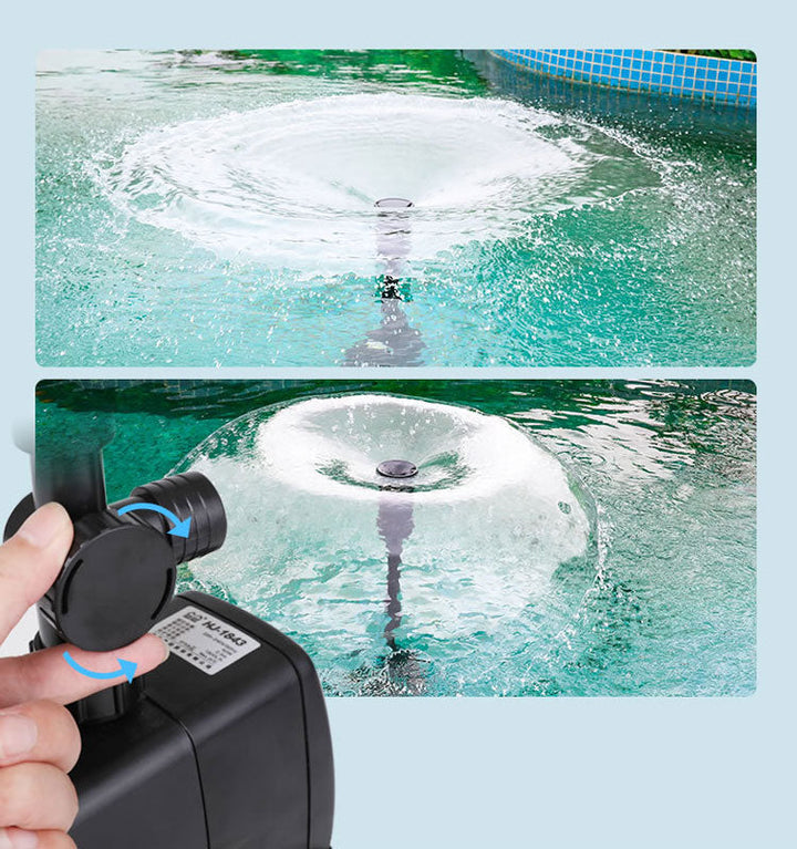 Elegante tuinfontein met waterornament; vijverpomp zorgt voor sfeervolle decoratie en tuinverbetering.