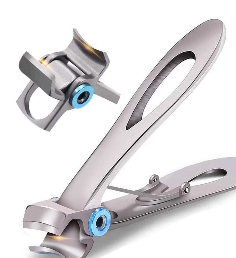 Krachtige XL teennagelknipper voor dikke en ingegroeide nagels, ideaal voor pedicure en voetverzorging.