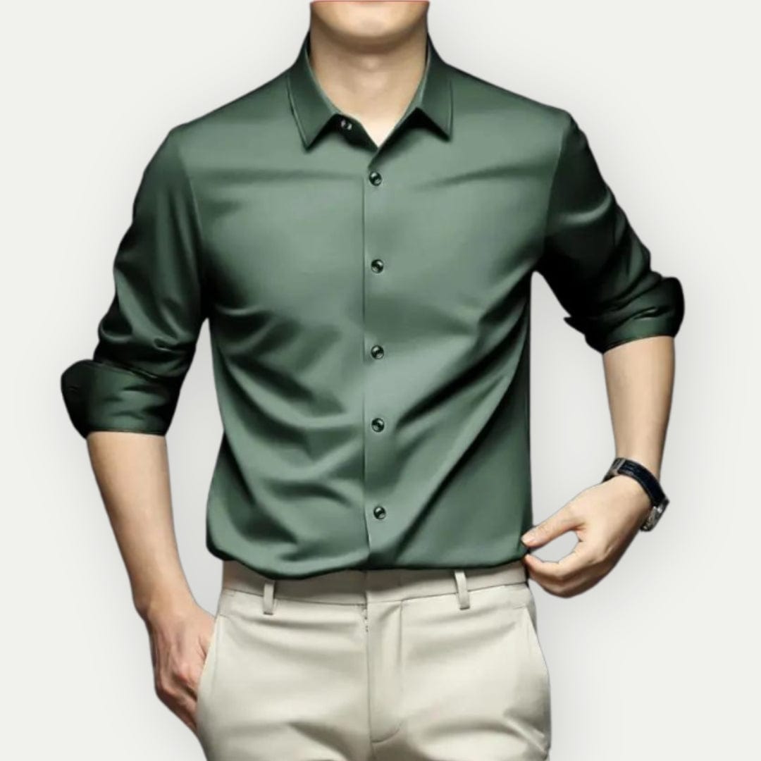 Kreukvrij herenoverhemd, slim fit. Stijlvol en comfortabel voor zakelijke en formele gelegenheden. Strijkvrij gemak.