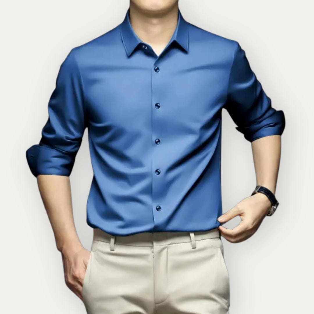 Veelzijdig kreukvrij herenoverhemd. Geschikt voor zowel zakelijke als casual outfits. Comfortabel en slim fit.