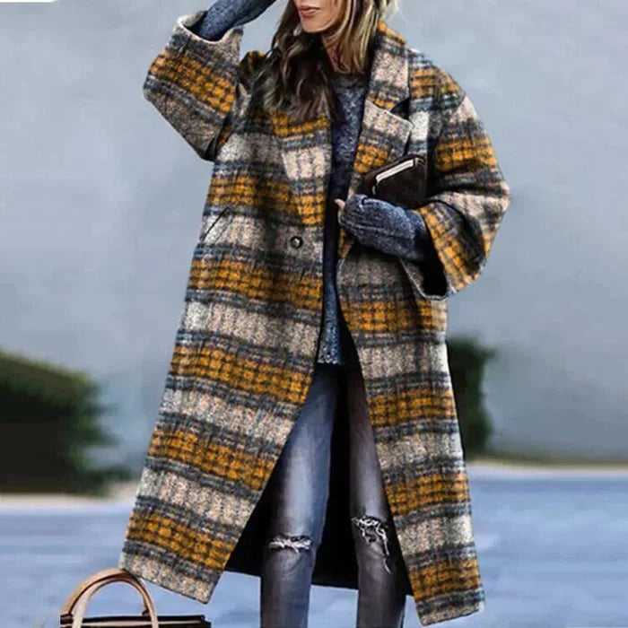 Trendy Calista lange damesjas, een must-have winterjas die mode en functionaliteit combineert.