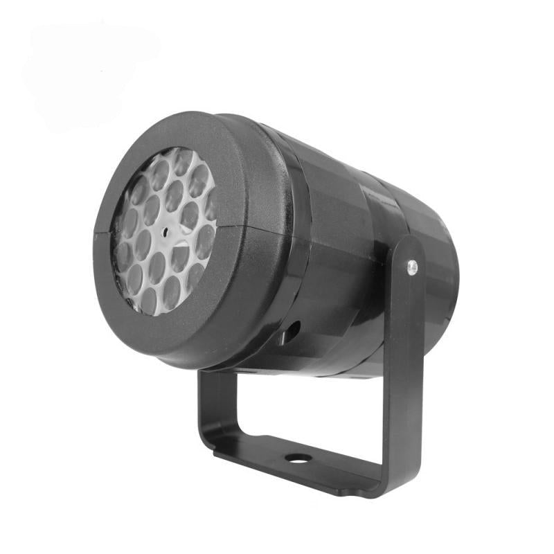Feestelijke LED kerst projector met betoverende sneeuwvlokken, ideale buitenlamp voor winterse decoratie.