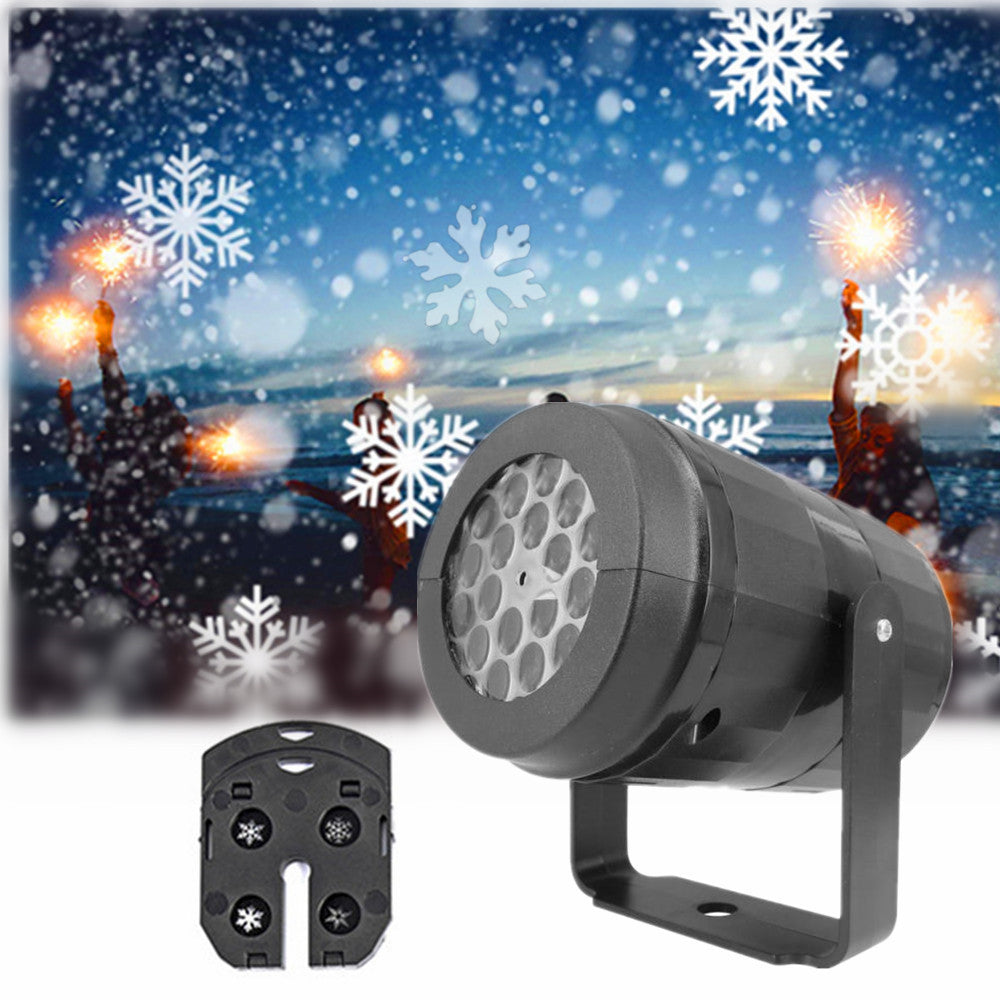 Creëer ultieme kerstsfeer met deze LED projectorlamp; dynamische sneeuwvlokken als feestverlichting decoratie.