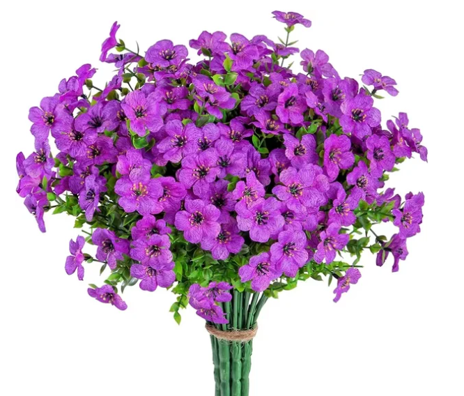 Realistische buitenbloemen die geen water behoeven, ideaal voor terras en balkon.