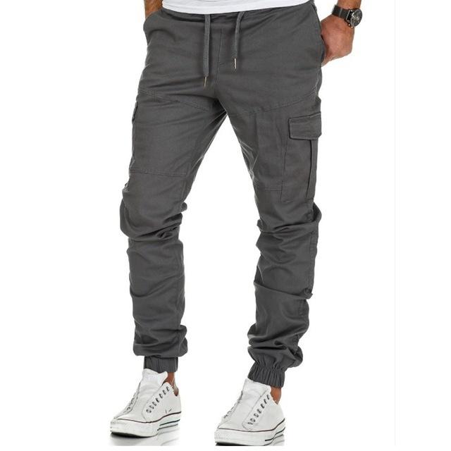 Comfortabele tapered herenbroek met cargozakken voor dagelijks gebruik