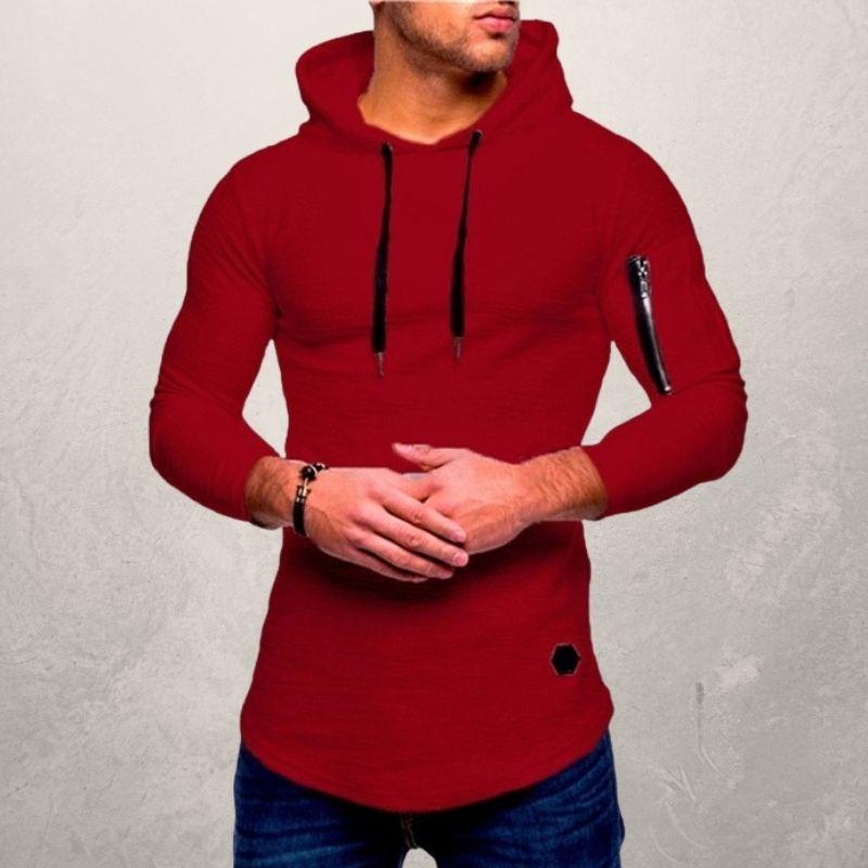 LiamsShirt slim fit heren hoodie in een moderne, casual stijl. Comfortabele trui voor elke dag.