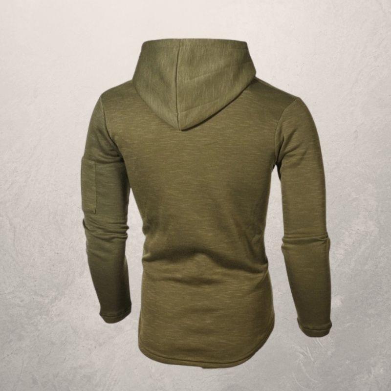 Veelzijdige heren hoodie van LiamsShirt, slim fit ontwerp; een essentieel kledingstuk voor herenmode.