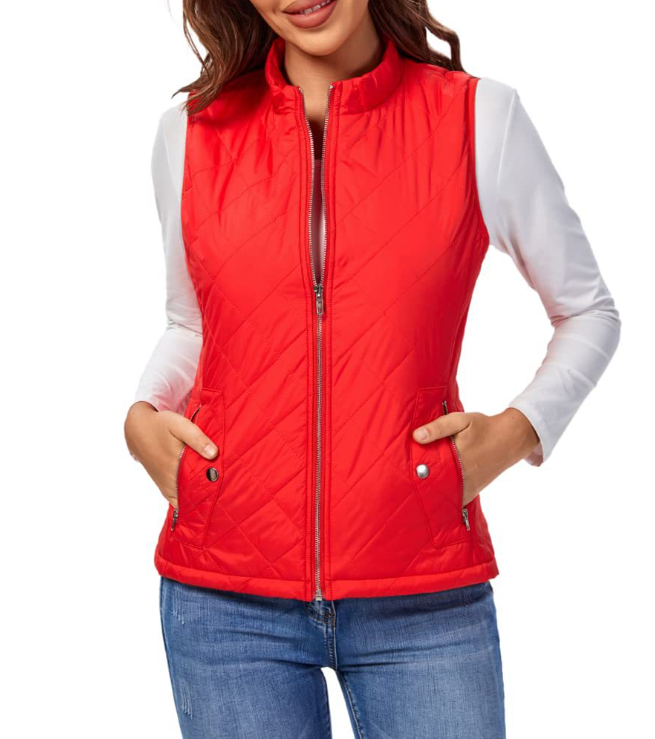 Zachte en comfortabele Lara dames bodywarmer, licht gewatteerd voor aangename warmte en modebewustzijn.