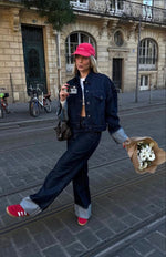 Donker denimblauw