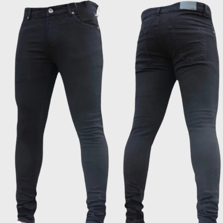 "Lichtblauwe heren skinny jeans, slank ontwerp voor comfort en stijl, ideaal voor casual en semi-formele gelegenheden."