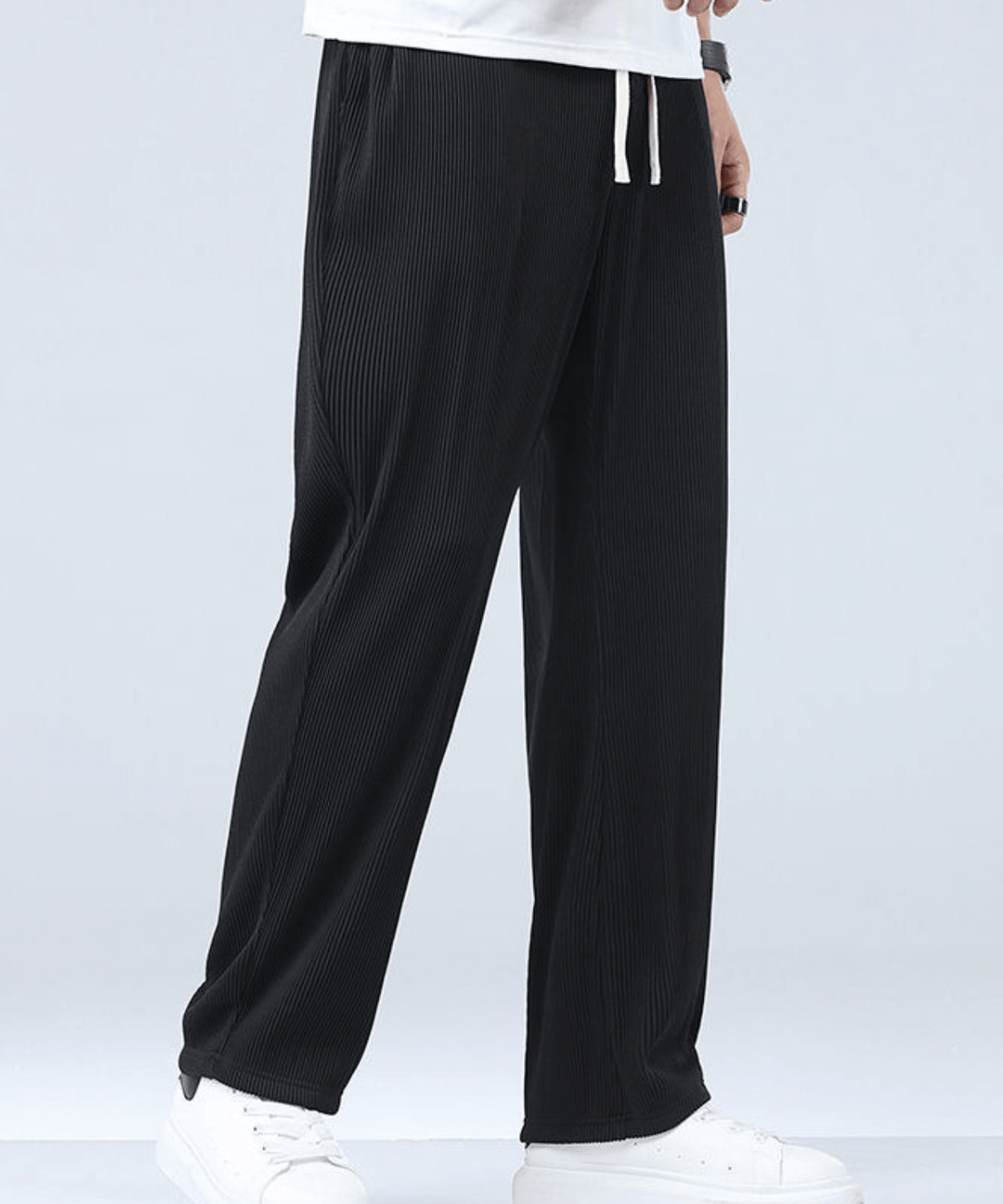 Lichtgewicht heren zomerbroek 'Fabio' met rechte pijp, ideaal voor casual vrijetijd en comfortabel.