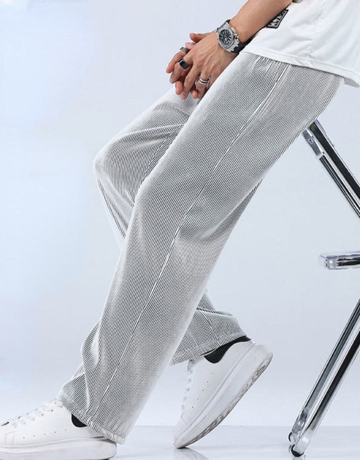 Stijlvolle heren zomerbroek 'Fabio' met overhemd, een perfecte casual outfit voor vrijetijd en warme dagen.