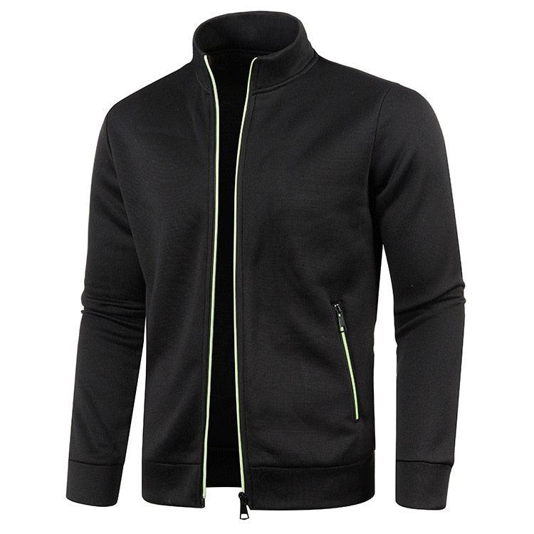 Lichtgewicht herenjack met rits, ideaal voor outdoor avonturen. Comfortabel en stijlvol voor lente en herfst.