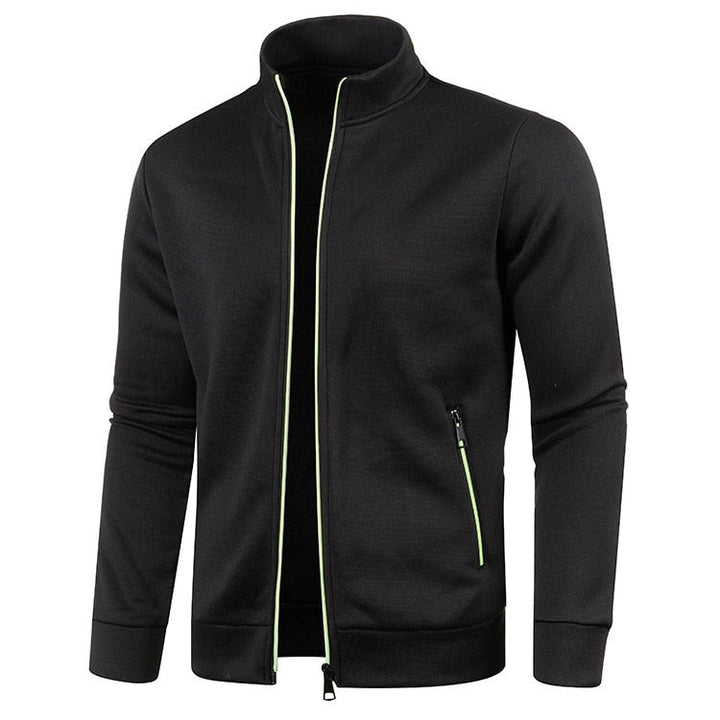Lichtgewicht herenjack met rits, ideaal voor outdoor avonturen. Comfortabel en stijlvol voor lente en herfst.