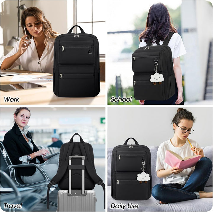 Duurzame unisex pendelrugzak 15.6 inch, lichtgewicht design met organiser & comfortabele pasvorm.