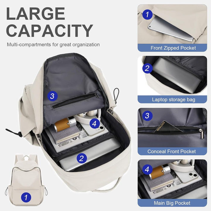 Unieke unisex backpack, waterbestendig, georganiseerd, perfect voor actieve levensstijl.