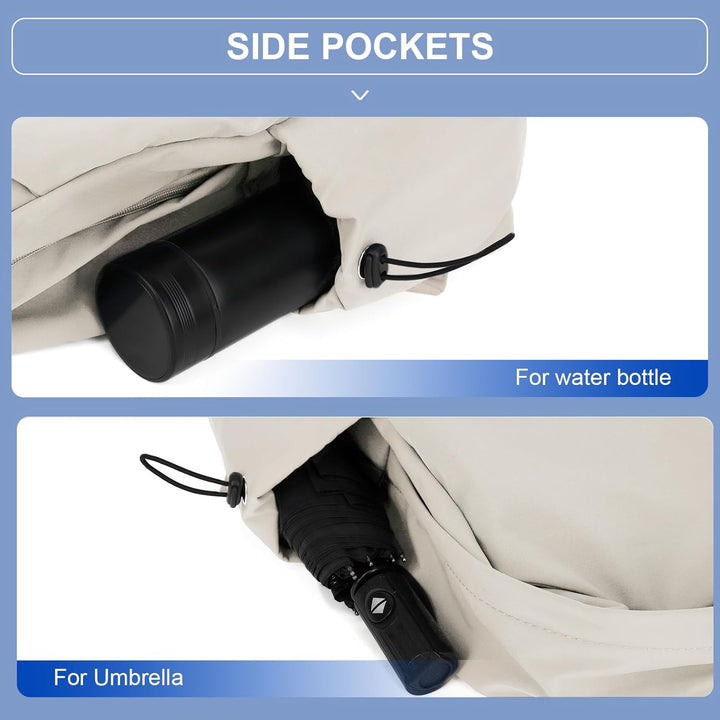 Efficiënte werktas, waterbestendig, unisex, met snelle toegang tot laptop en spullen.