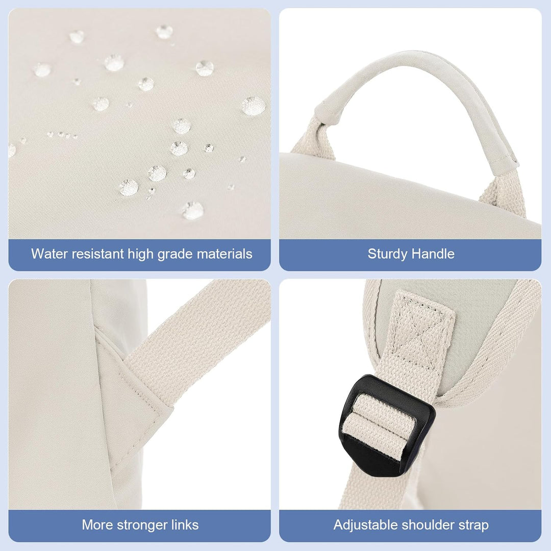 Compacte reisbackpack, waterbestendig, lichtgewicht, ideaal voor korte stedentrips.