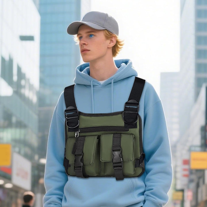 Oxford hardloopvest voor mannen, lichtgewicht en functioneel, perfect voor de actieve man.