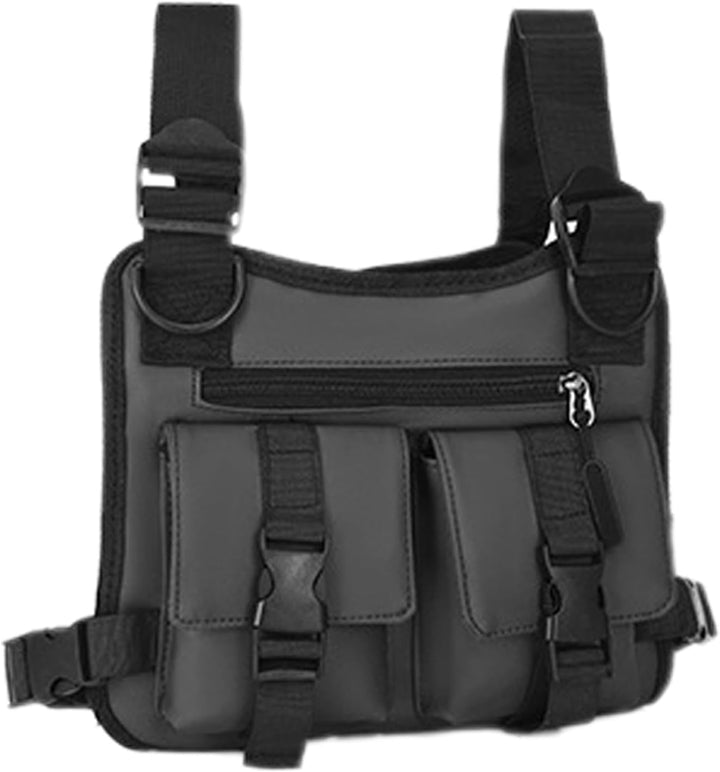 Verstelbaar mannen hardloopvest, Oxford stof, voor een trendy streetwear look.