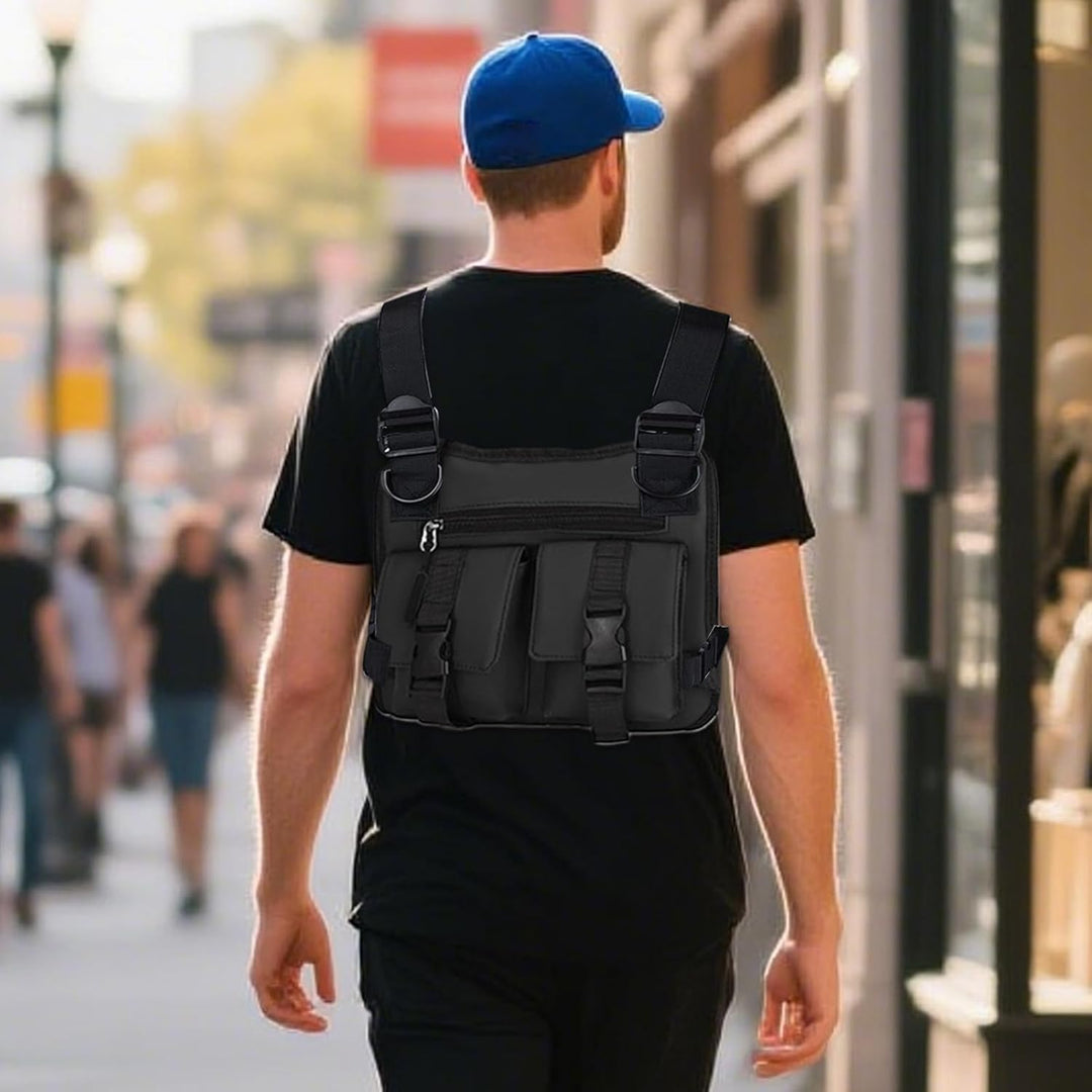 Comfortabel mannen hardloopvest, lichtgewicht met verstelbare banden, perfect voor training.