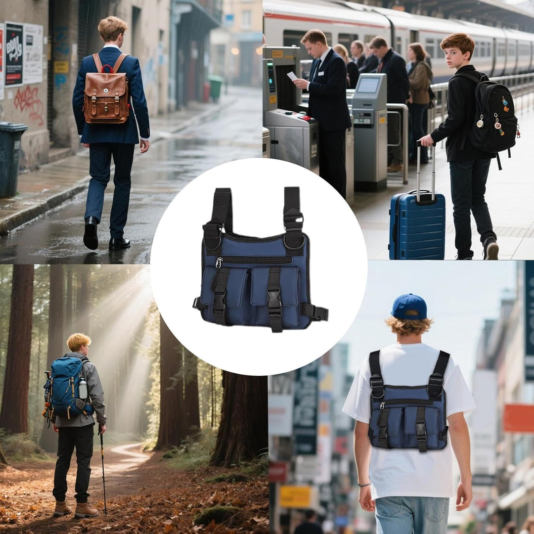 Stijlvol lichtgewicht hardloopvest mannen, Oxford stof, geschikt voor streetwear en sport.