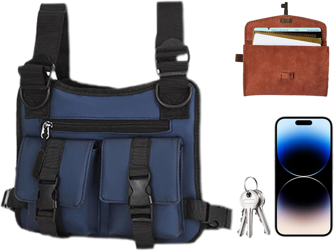Lichtgewicht hardloopvest voor mannen, perfect voor sport, met verstelbare banden.