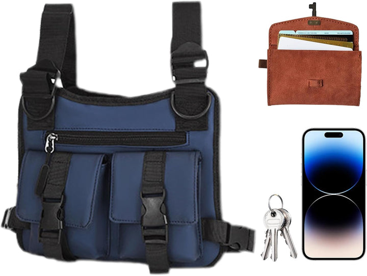 Lichtgewicht hardloopvest voor mannen, perfect voor sport, met verstelbare banden.
