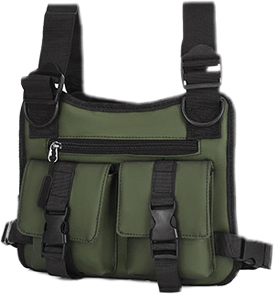 Comfortabel mannen sportvest, ideaal voor hardlopen, fitness of als streetwear borsttas.