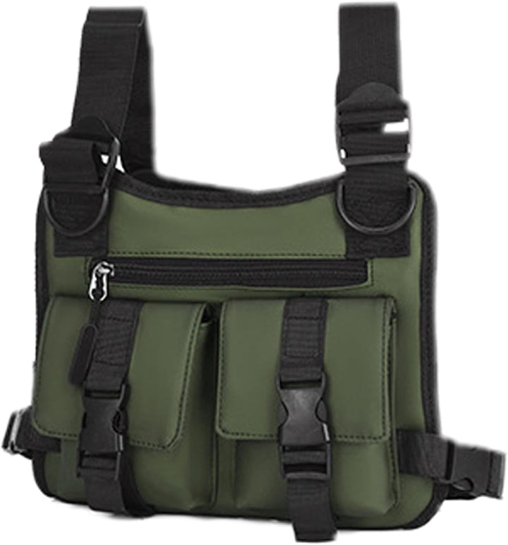 Comfortabel mannen sportvest, ideaal voor hardlopen, fitness of als streetwear borsttas.