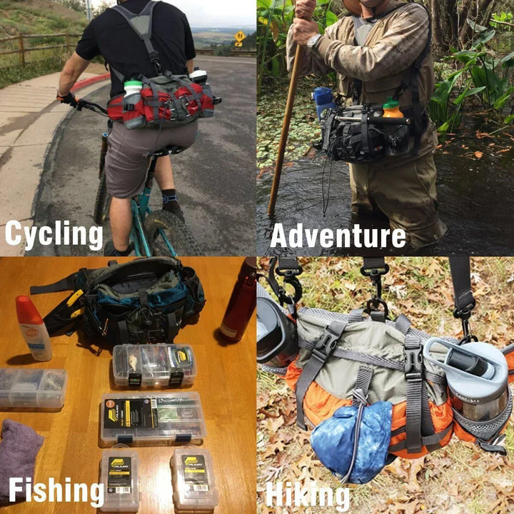 Ultralichte Travon fannypack, waterdicht en duurzaam. Onmisbaar voor wandelen, fietsen en andere outdoor sporten.