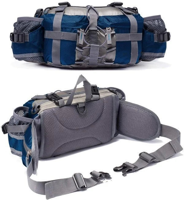 Unisex opbergtas heuptas, waterdicht en ruim. Perfect voor je telefoon, sleutels en snacks tijdens outdoor trips.