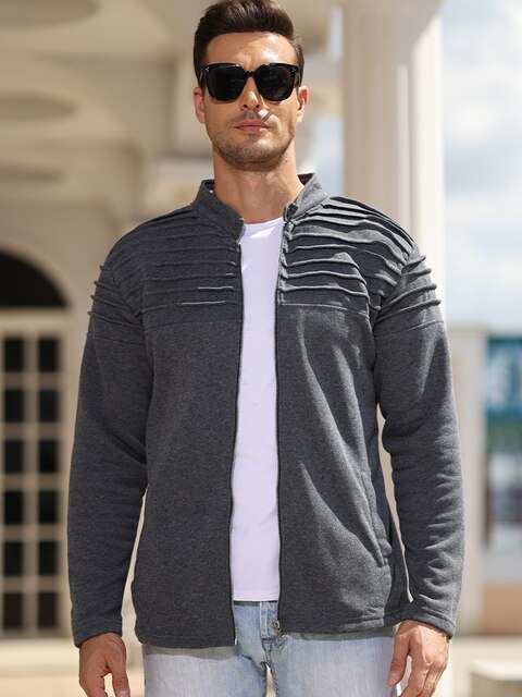 Lichtgrijs heren biker vest Ridge, mouwloos en lichtgewicht, perfect voor casual zomerse dagen of streetwear.