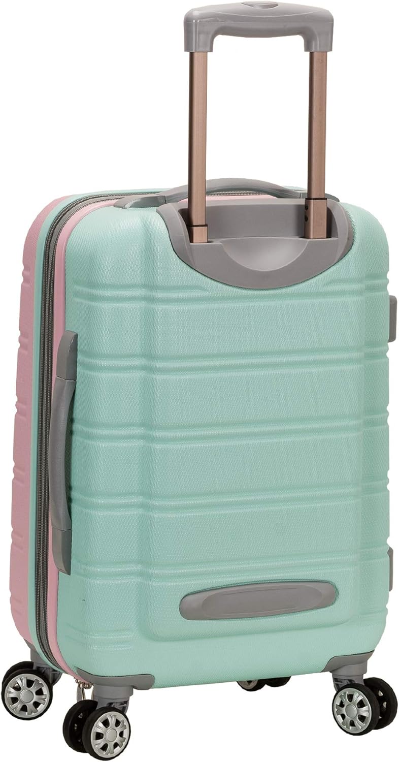 Handbagage koffer met soepele dubbele spinnerwielen, lichtgewicht en duurzaam voor elke reis.