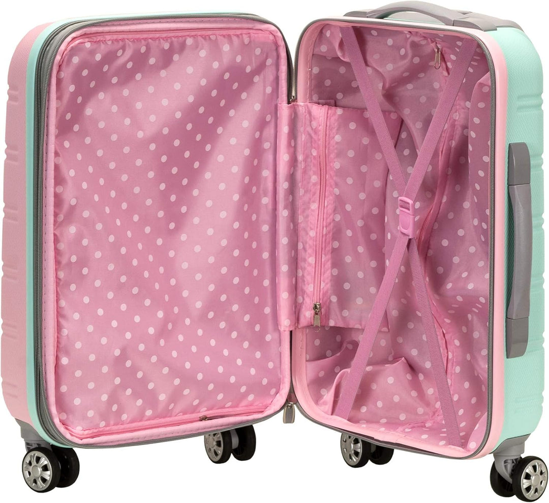 Veelzijdige lichtgewicht handbagage koffer, uitbreidbaar met dubbele spinnerwielen, perfect voor elk avontuur.