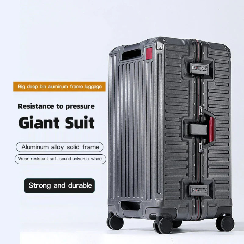 Polycarbonaat Lissabon reiskoffer met breed handvat, 360° spinner wielen en TSA slot voor veilige vakanties.