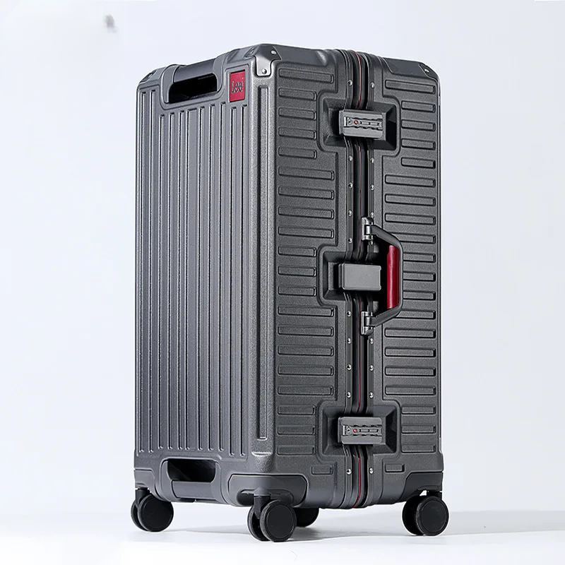 Stijlvolle Lissabon reiskoffer: hardcase, breed handvat, aluminium frame, 360° wielen voor zorgeloze vakanties.