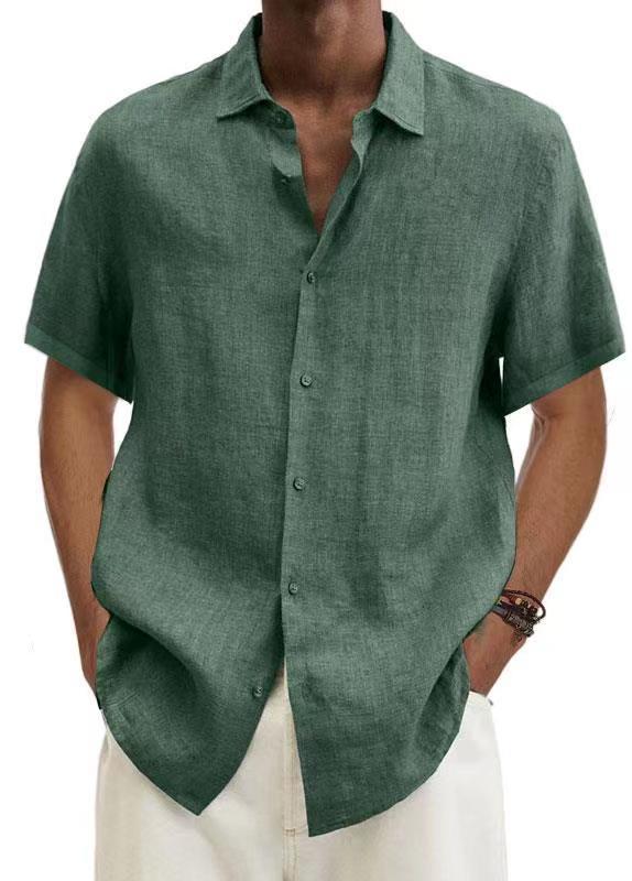 Zomers Luca herenoverhemd met korte mouwen, biedt ademend comfort en een moderne, elegante stijl voor elke gelegenheid.