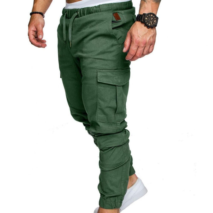 Lucas heren cargo broek met comfortabele elastische taille en handige cargozakken