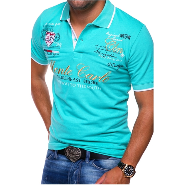 Comfortabele heren polo met knoopkraag, ideaal voor lente en zomer. Stijlvolle herenmode top.