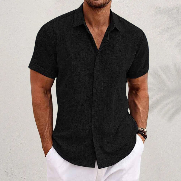 Casual heren zomerhemd 'Lark', ademend en luchtig, perfect voor zomerse uitstapjes.