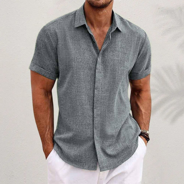 Comfortabel heren zomeroverhemd, een must-have voor strand- en vakantiekleding.