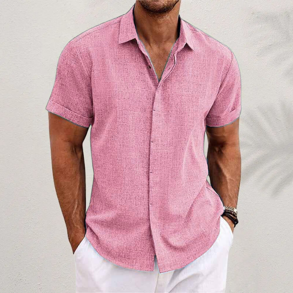 Zomeroverhemd voor mannen, ademend materiaal voor ultiem comfort op warme dagen.