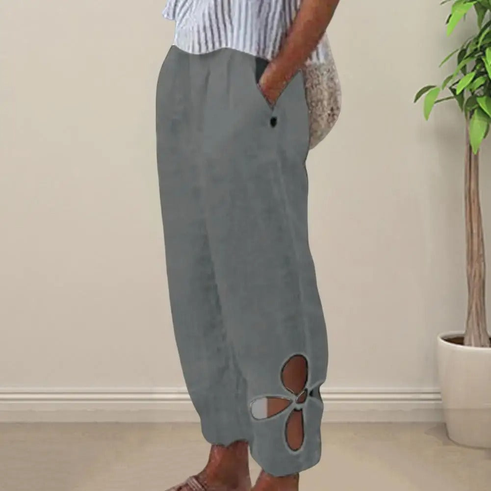 Damesbroek Mireen: luchtig en comfortabel met relaxte pasvorm. Essentieel voor een modieuze zomerse look.
