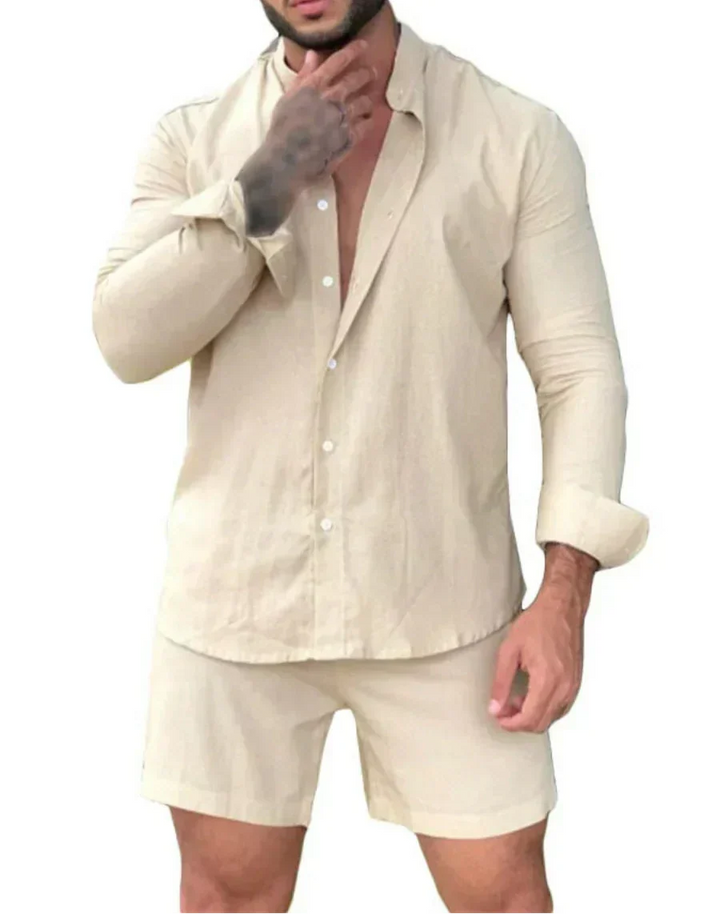 Comfortabele heren shorts van de Marlo zomerset, ademend en stijlvol voor strand, vakantie en loungewear.