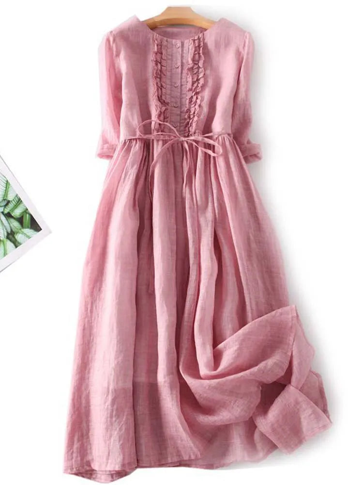 Luchtige groene dames zomerjurk met losse pasvorm, ideaal voor strand of vakantie. Comfortabel en stijlvol.