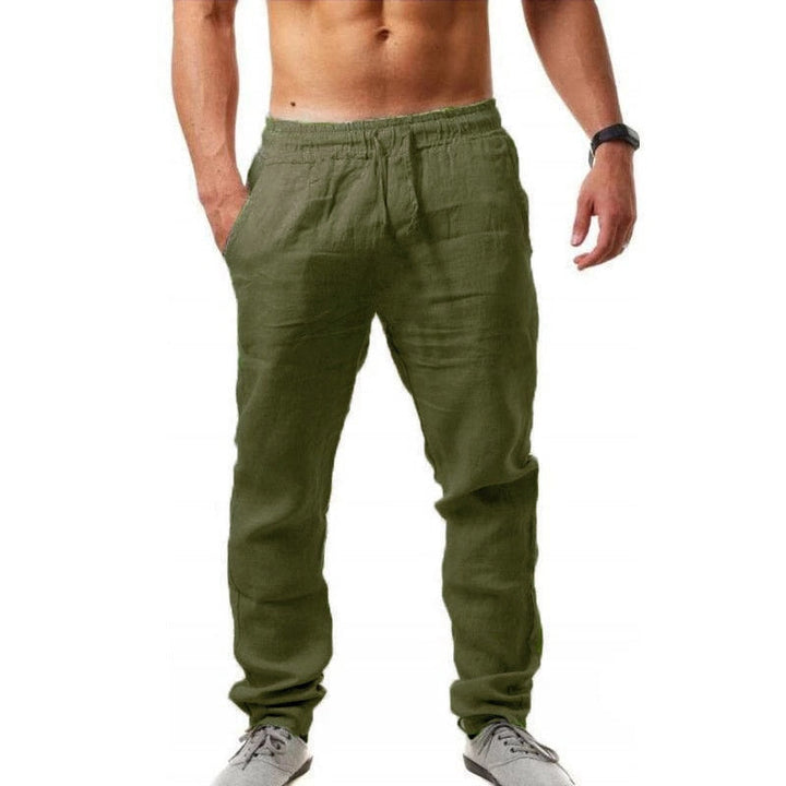 Heren comfortabele zomerbroek, stijlvol en luchtig voor dagelijkse zomerkleding en reizen.