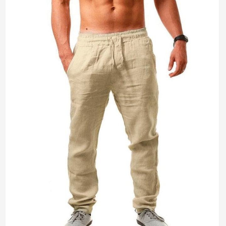 Modieuze heren zomerbroek, luchtig en stijlvol voor een ontspannen zomerlook.