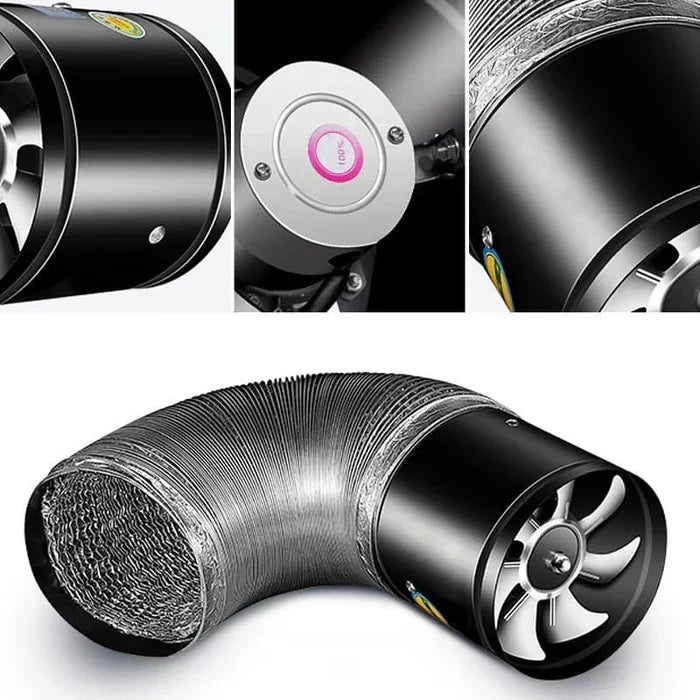 Compacte ventilator met sterke motor